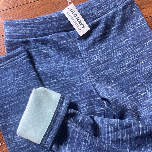 Old Navy Blue heathered “cozy lined” leggings - Picture 3 of 3